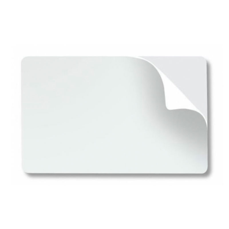 Cartão PVC Branco 0,76mm CR-80 54x86mm Adesivado